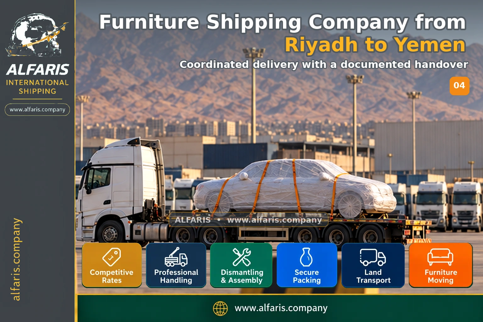 Delivery of shipments in Yemen Delivery of shipments in Yemen