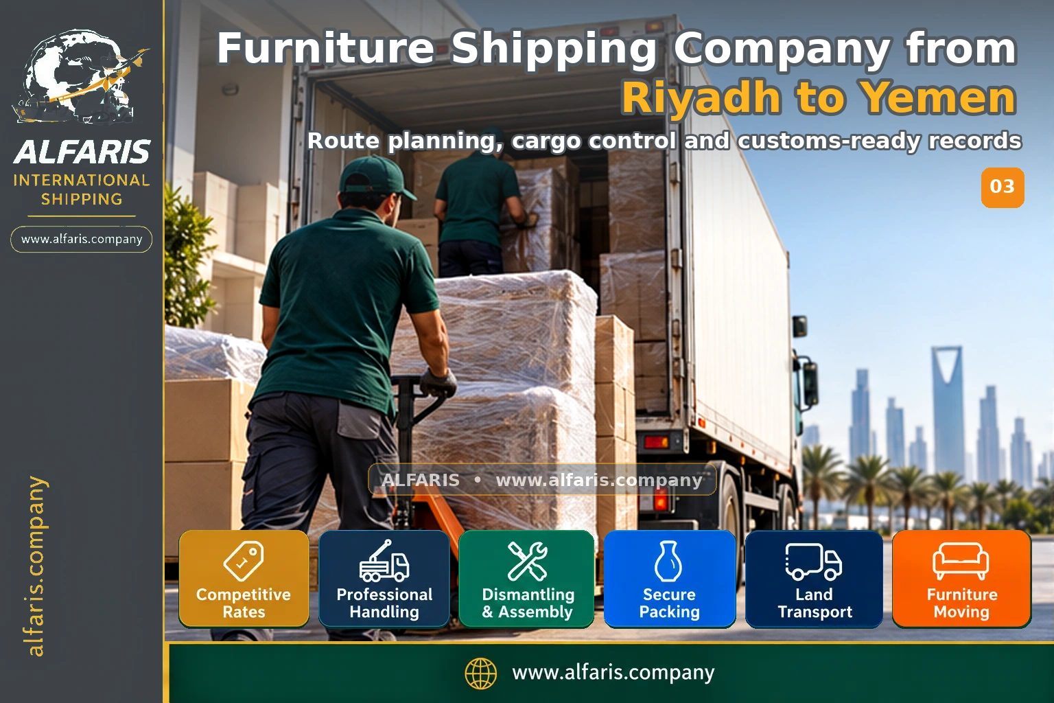 Furniture packaging for shipping to Yemen Furniture packaging for shipping to Yemen