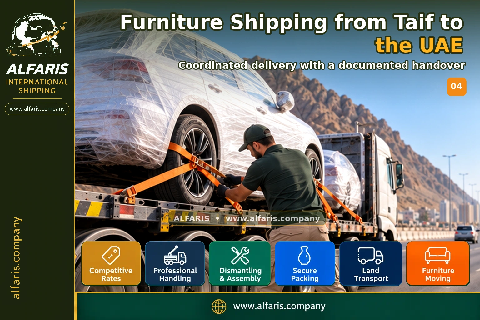 Delivery of shipments in the UAE