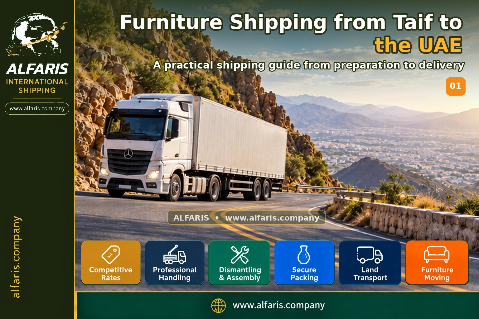 Furniture shipping from taif to the uae — service overview