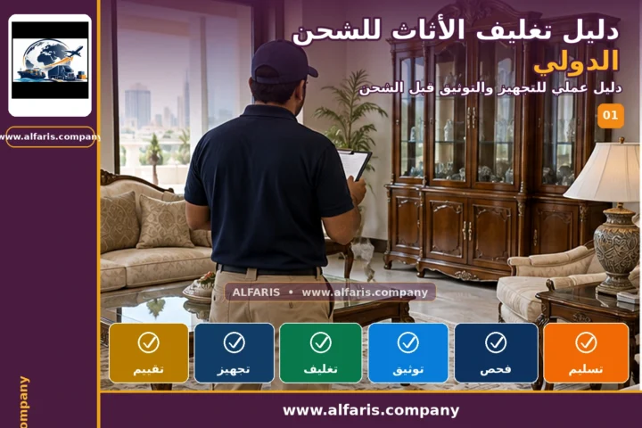 تغليف الأثاث للشحن الدولي — المعاينة