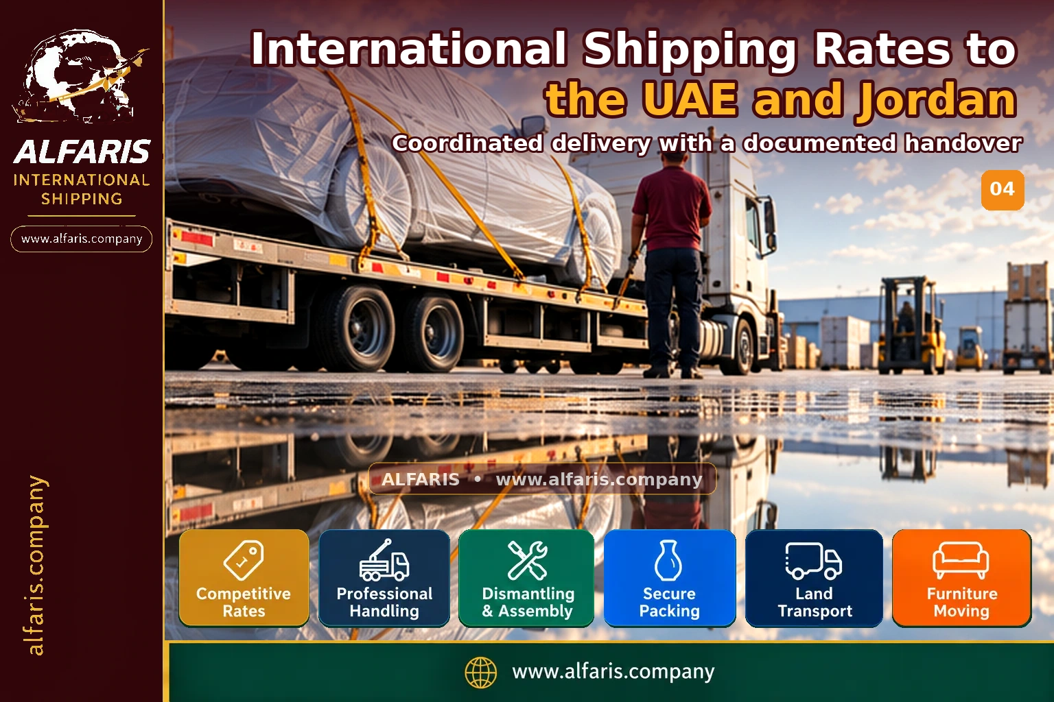 Delivery of shipments in the UAE and Jordan