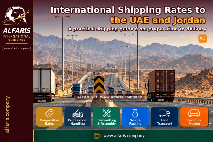 International shipping rates to the uae and jordan — service overview
