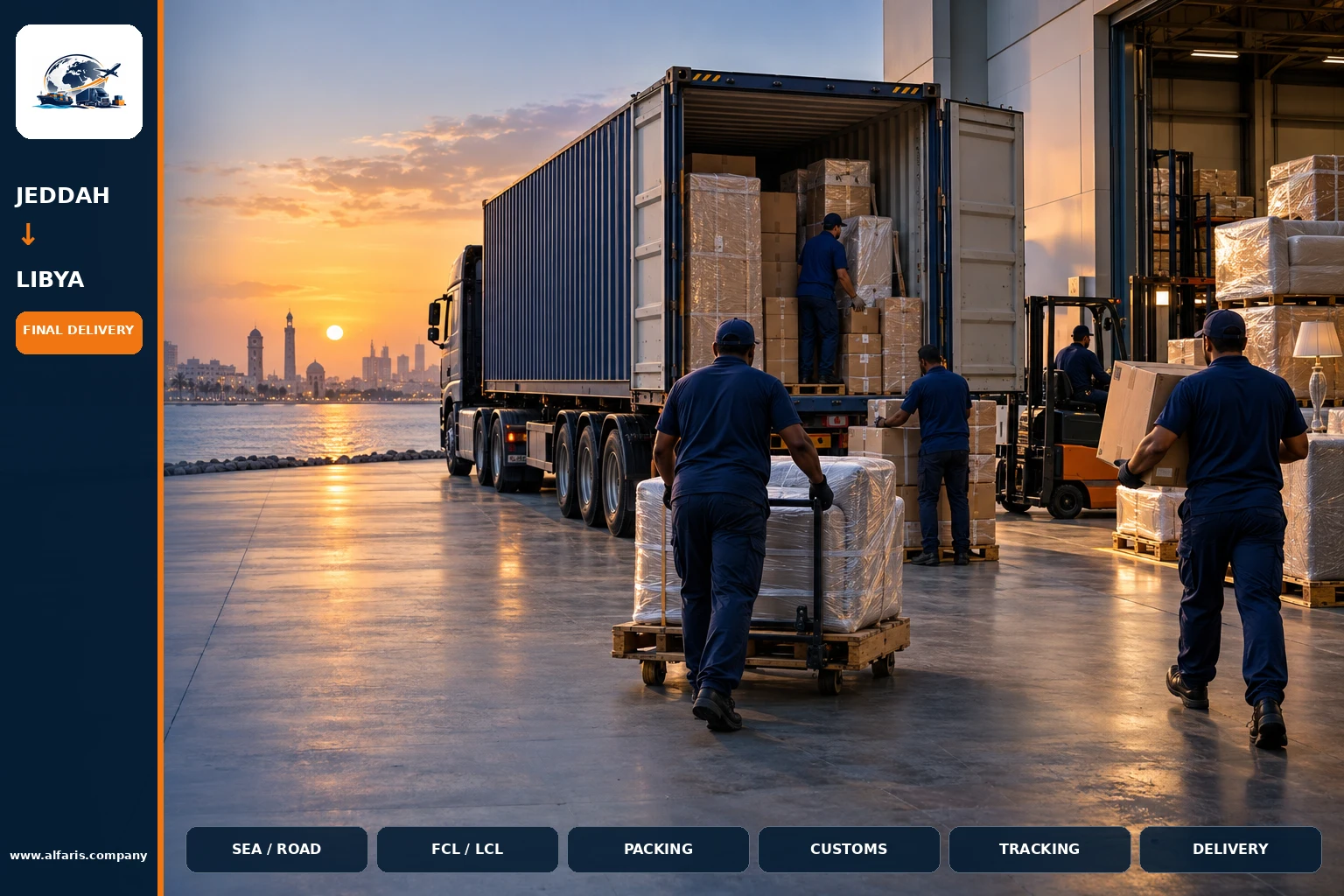 Delivery of shipments in Libya