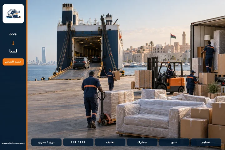 شركة شحن من جدة إلى ليبيا — المعاينة