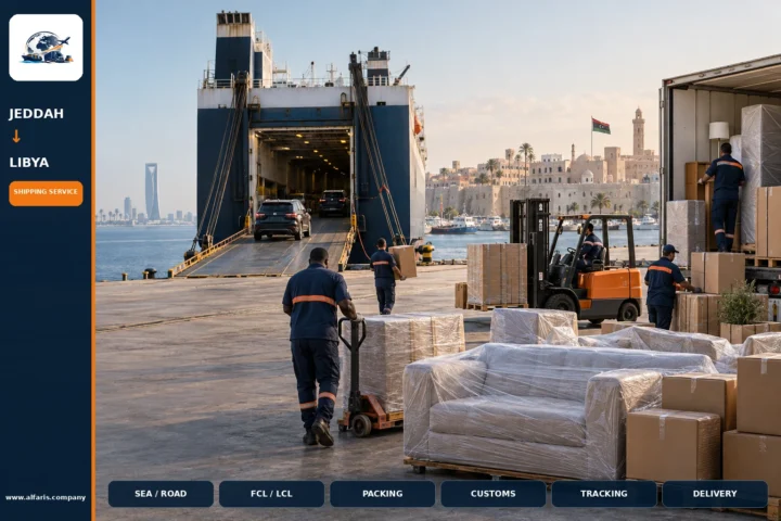 shipping company from Jeddah to Libya — assessment