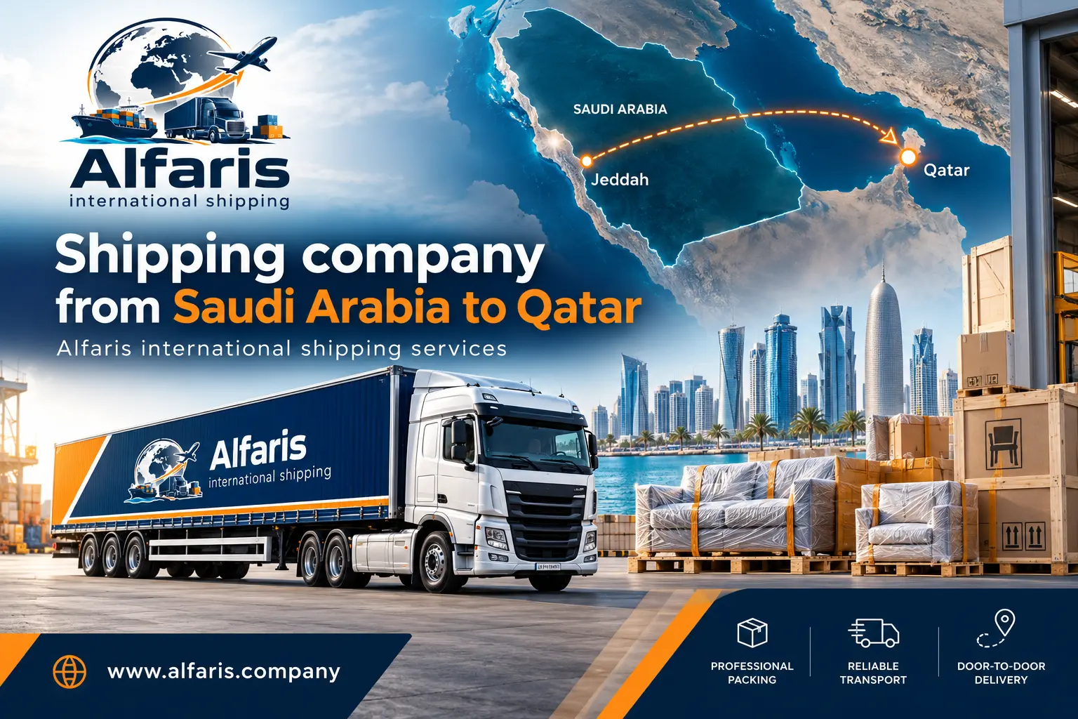 Shipping from Saudi Arabia to Qatar with Alfaris Shipping from Saudi Arabia to Qatar with Alfaris