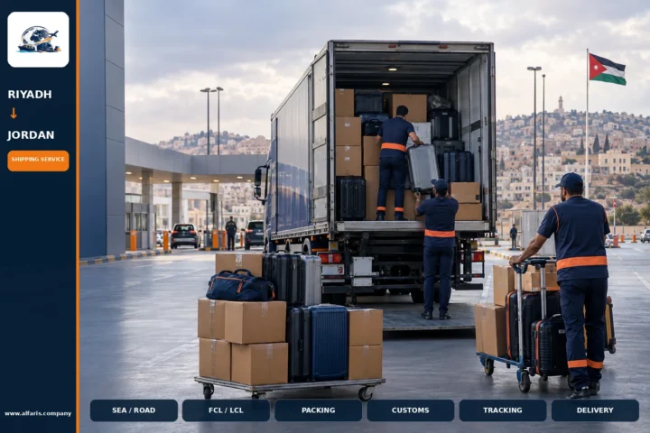 Luggage delivery from riyadh to jordan — service overview