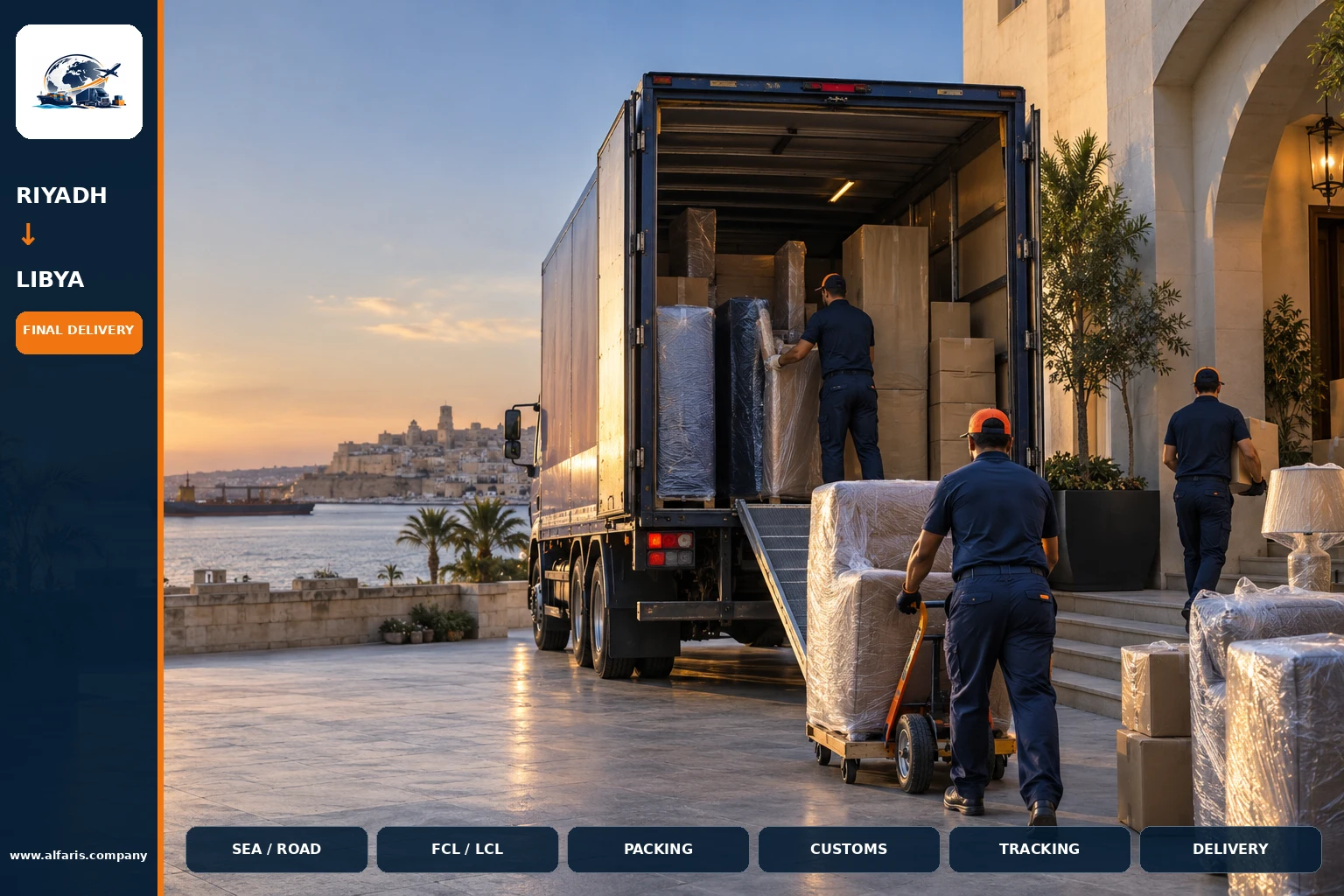 Delivery of shipments in Libya