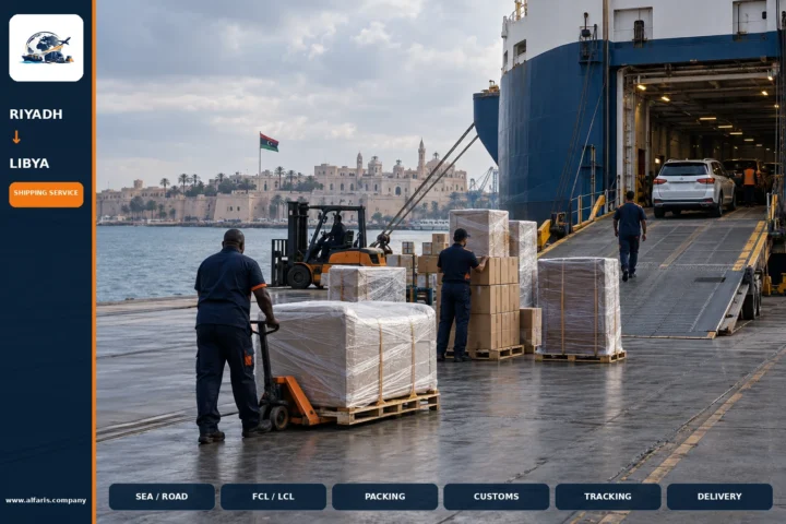 shipping company from Riyadh to Libya — assessment