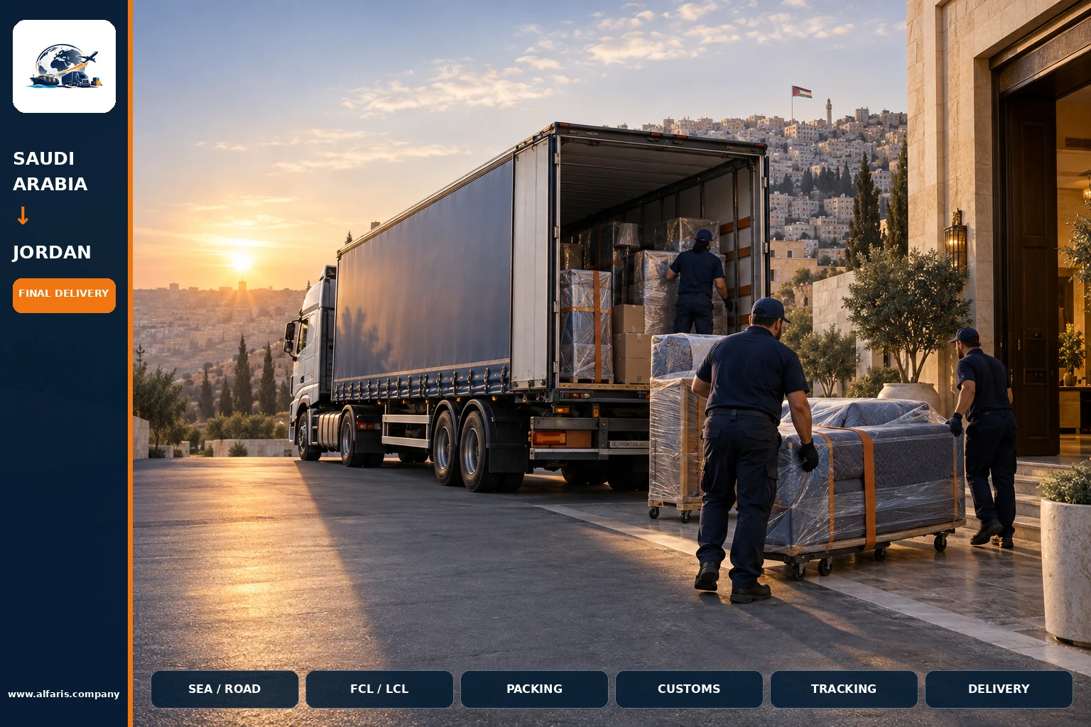 Delivery of shipments in Jordan Delivery of shipments in Jordan