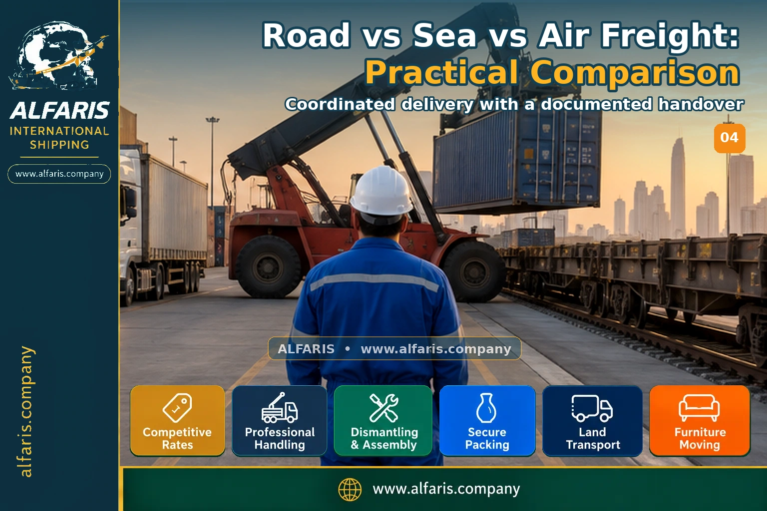 road vs sea vs air freight — Final review