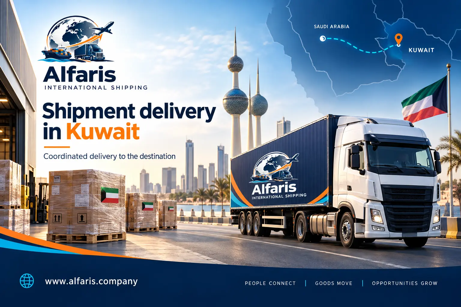Delivery of shipments in Kuwait