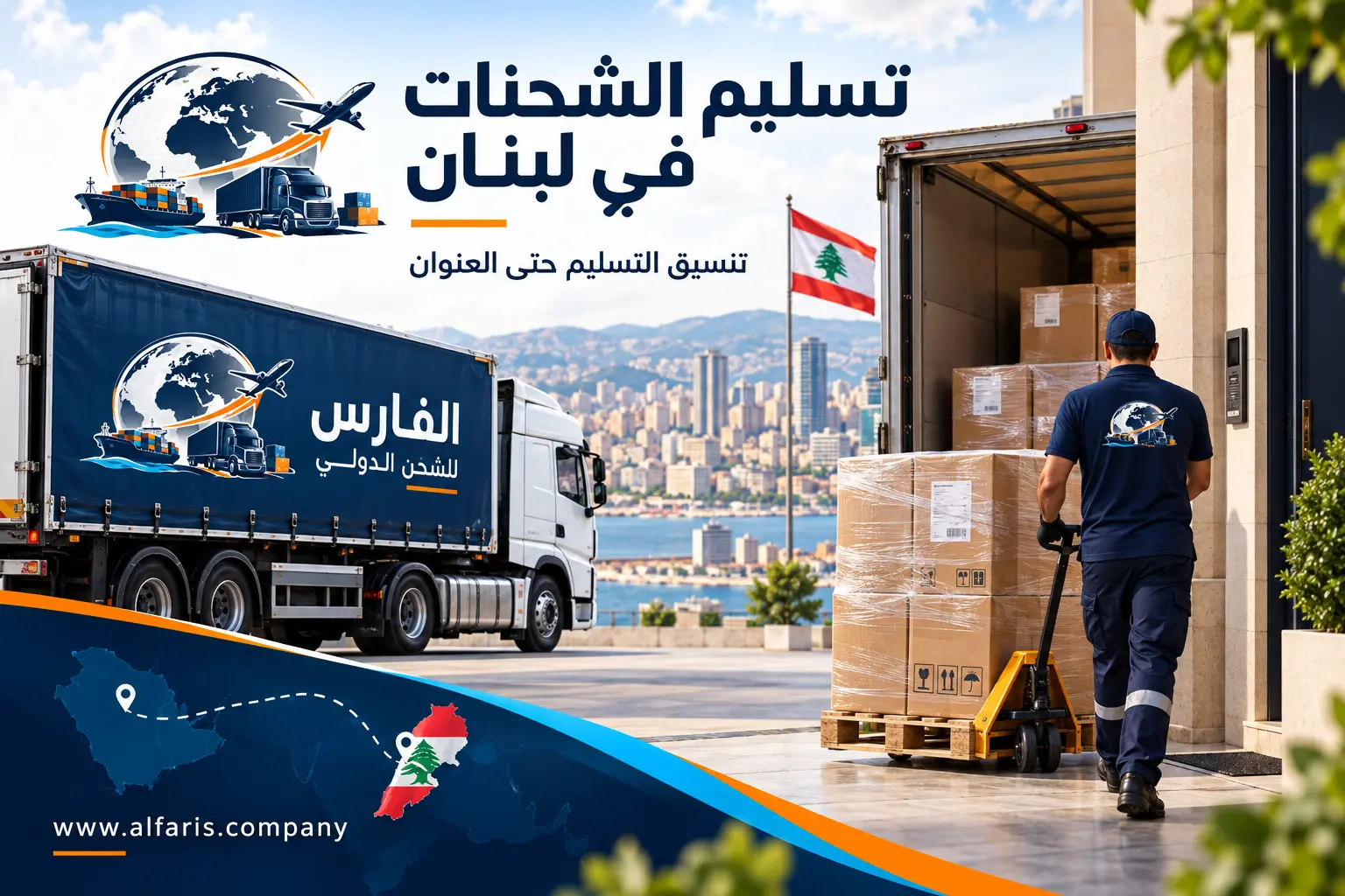 تسليم الشحنات في لبنان