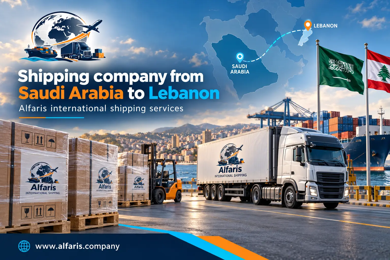 Shipping company from Saudi Arabia to Lebanon