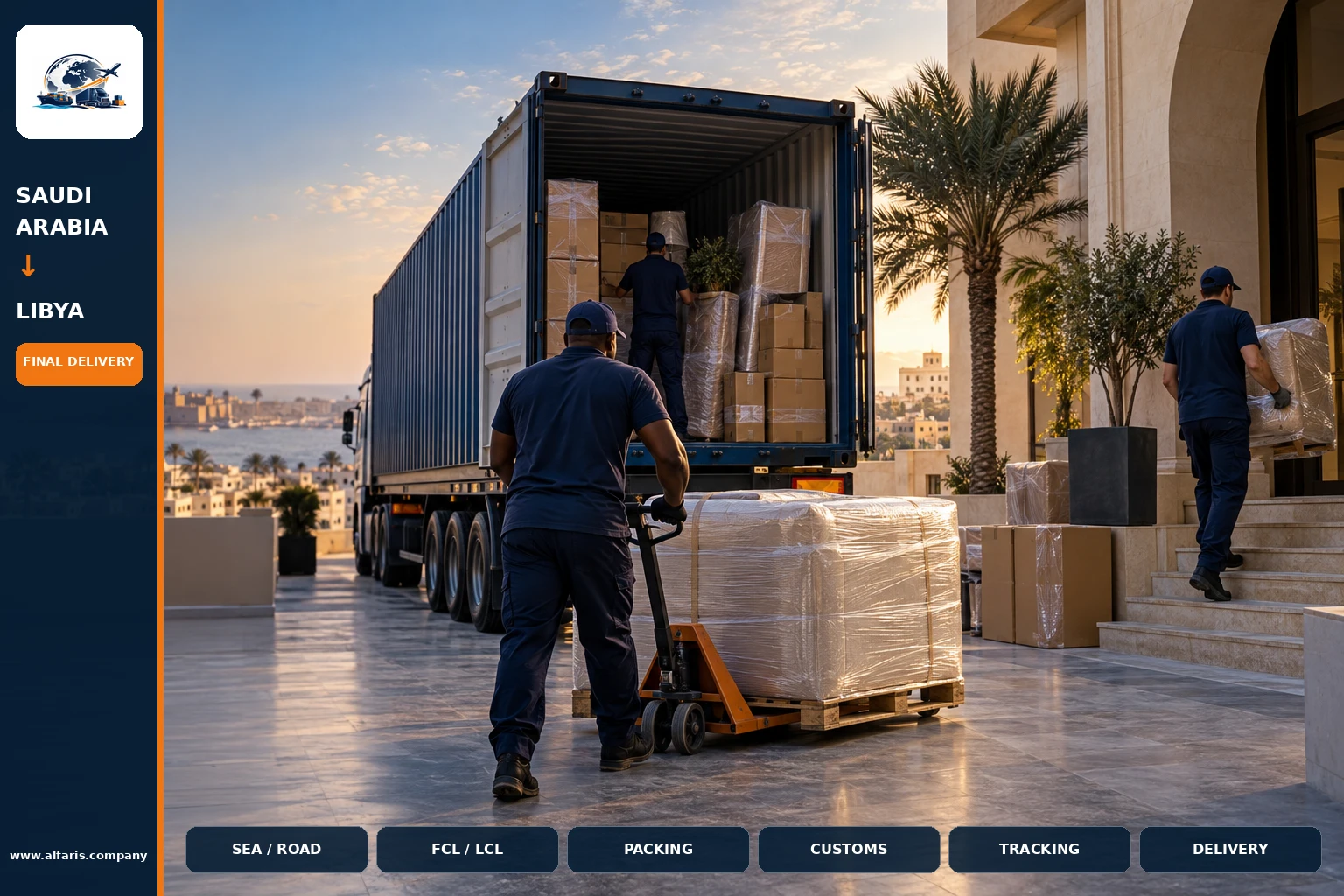 Delivery of shipments in Libya
