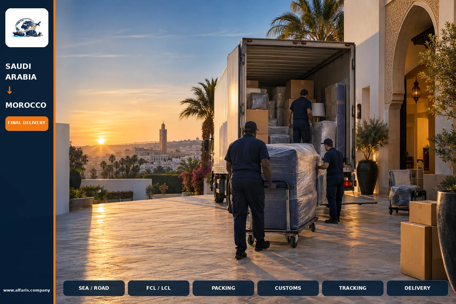 Delivery of shipments in Morocco