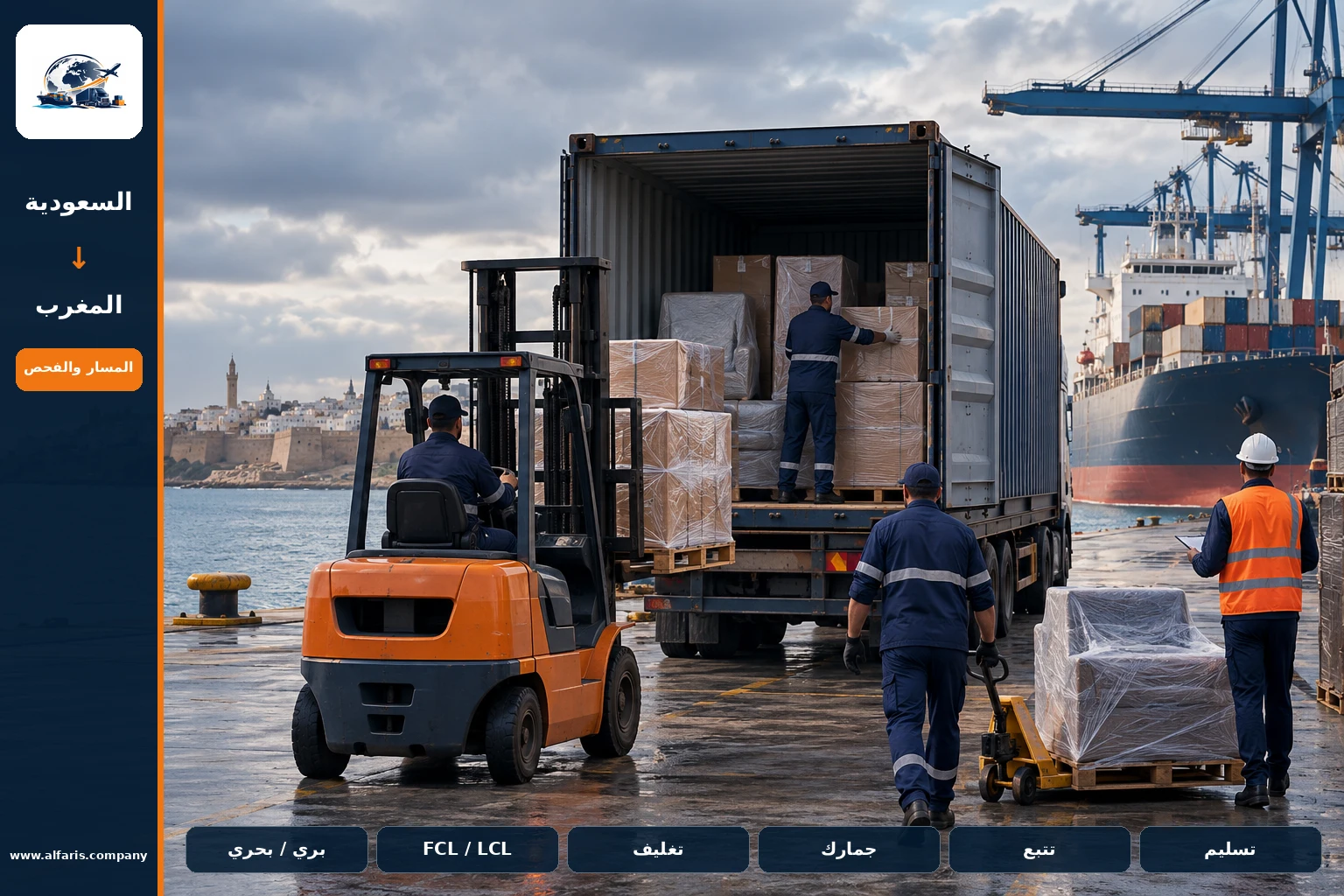 تغليف الأثاث للشحن إلى المغرب