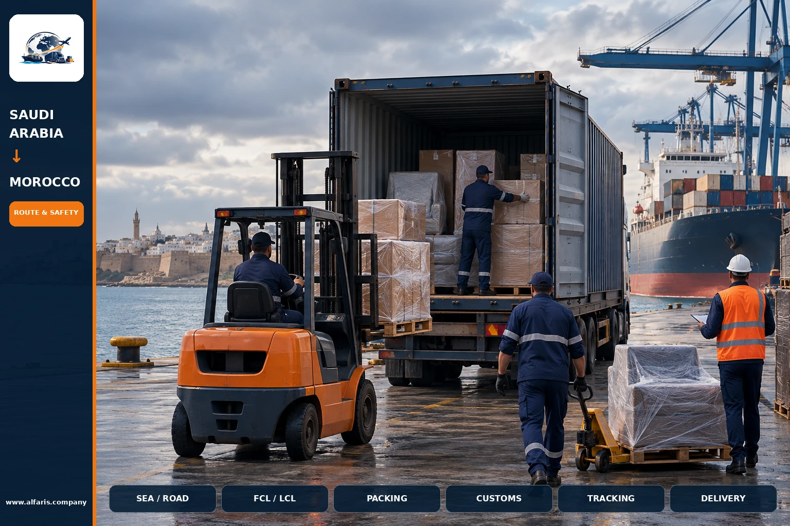 Furniture packaging for shipping to Morocco