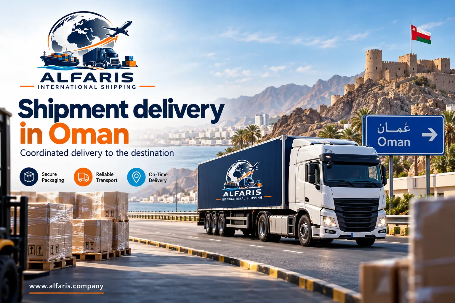 Delivery of shipments in Oman Delivery of shipments in Oman