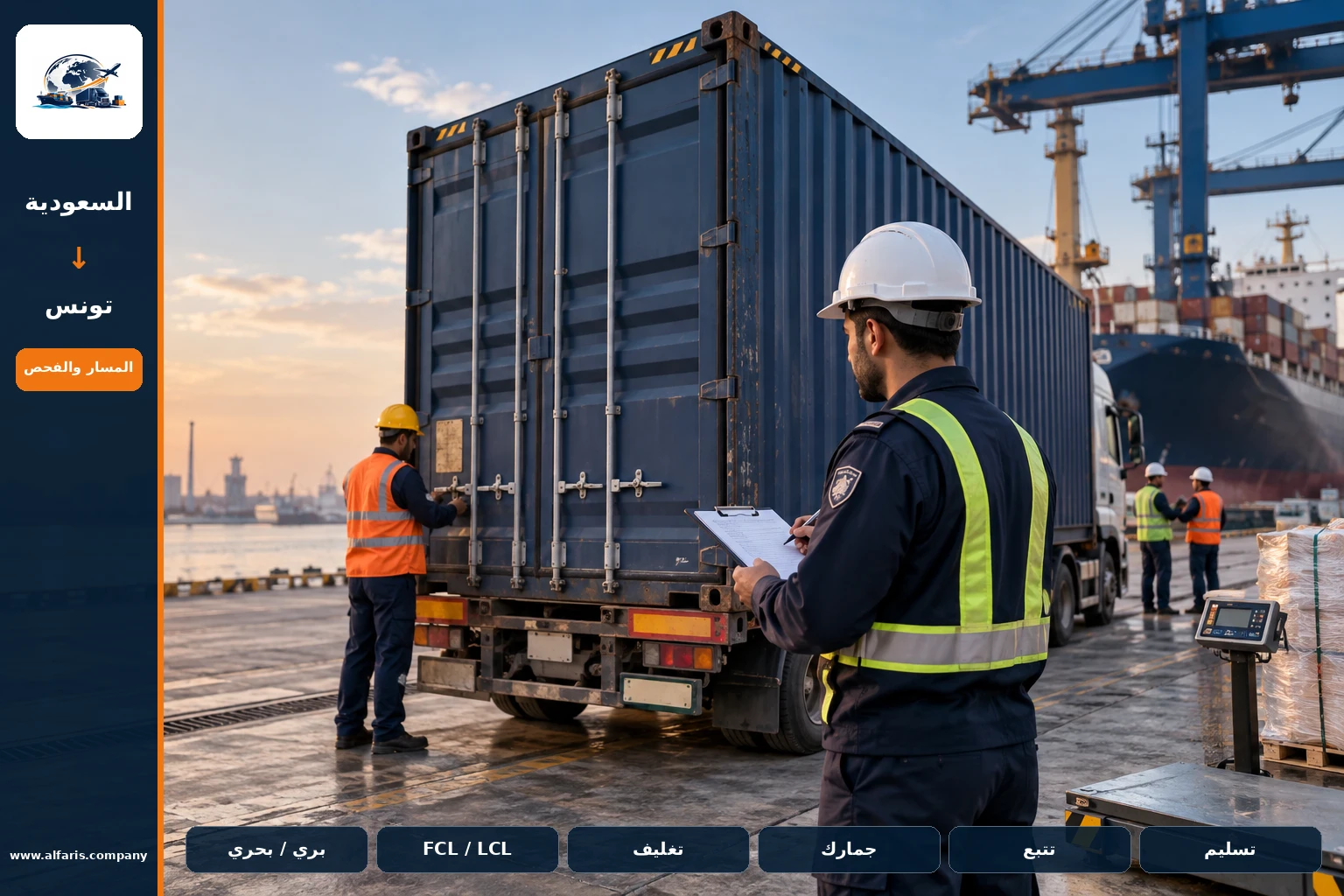 تغليف الأثاث للشحن إلى تونس