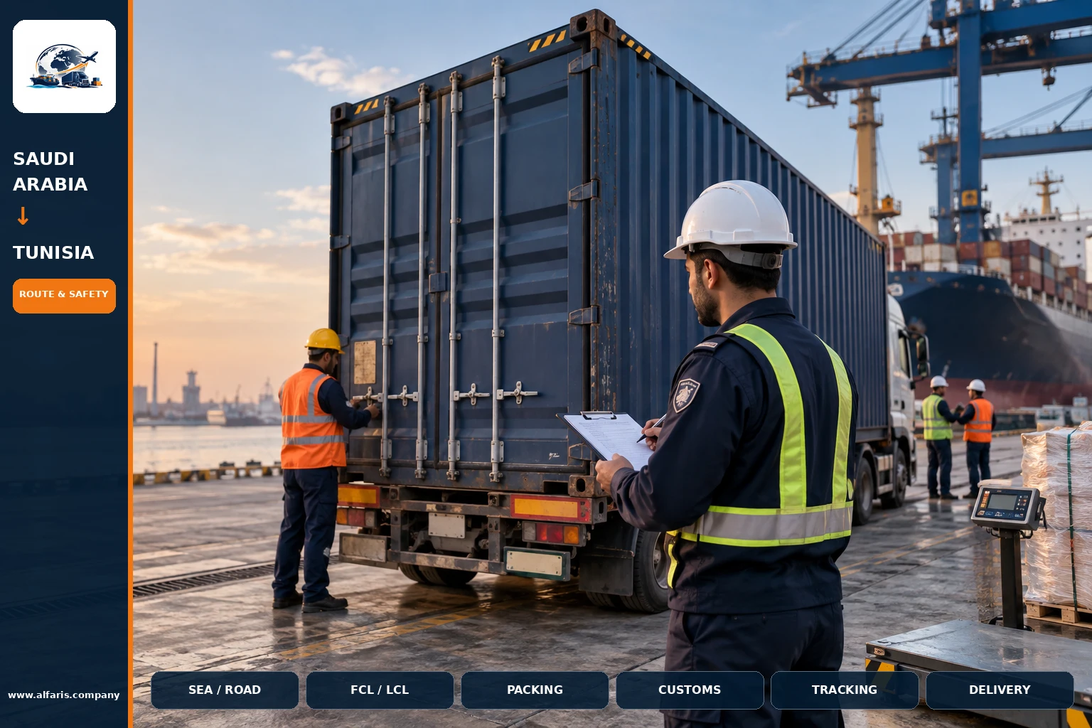 Furniture packaging for shipping to Tunisia