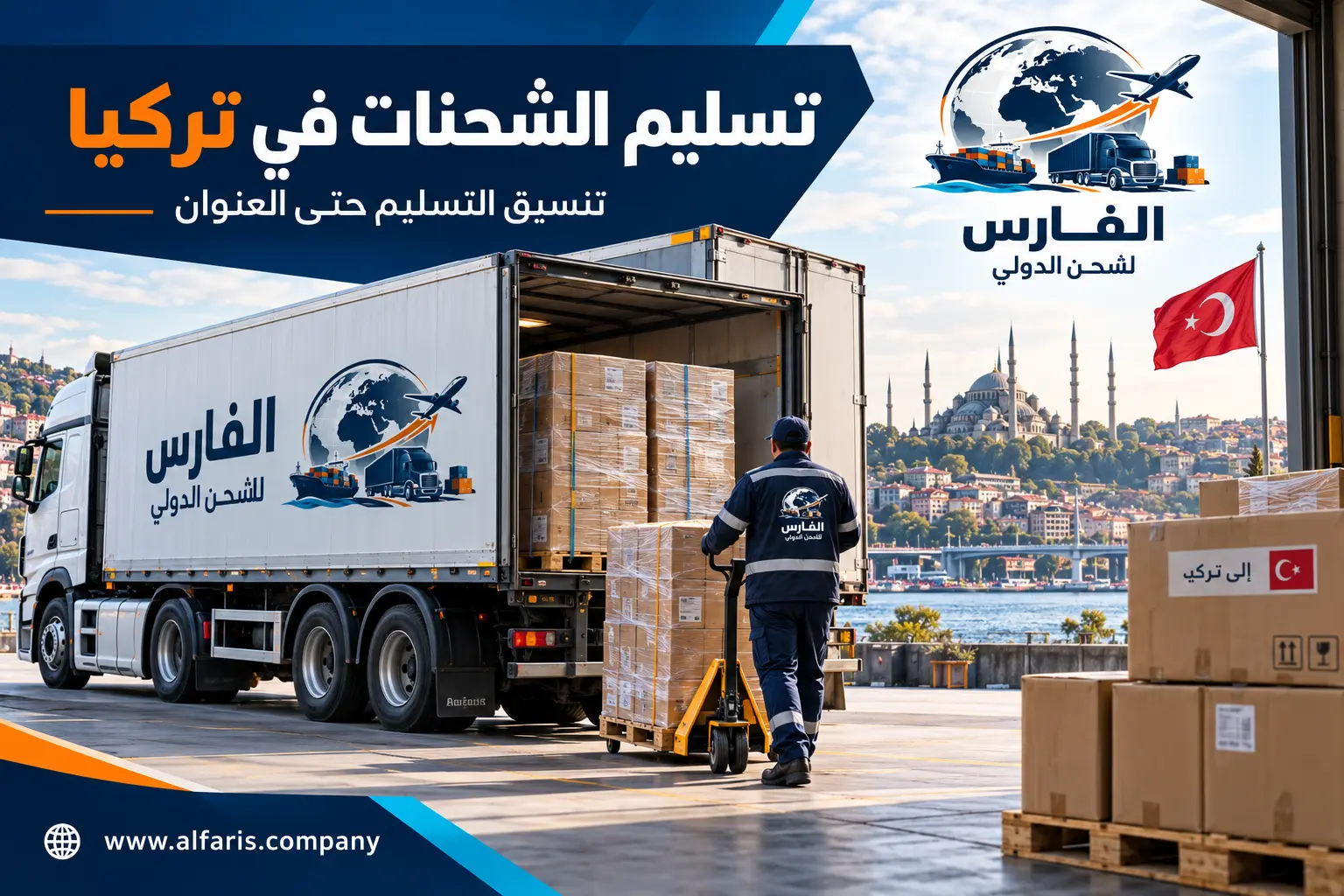 تسليم الشحنات في تركيا