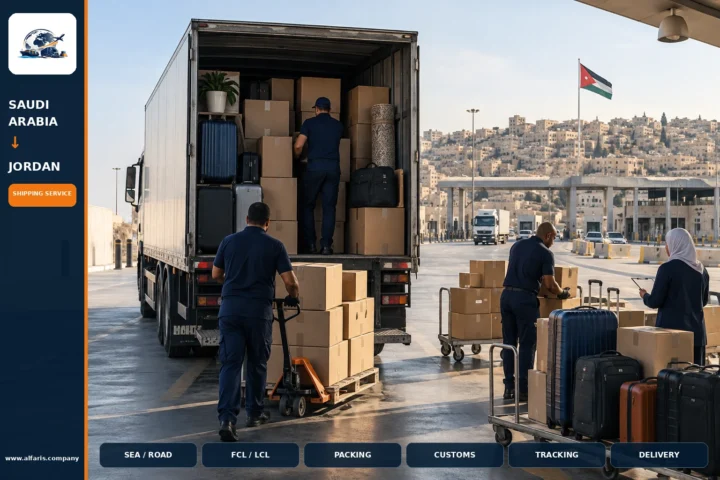 Shipping bags and boxes to jordan — service overview