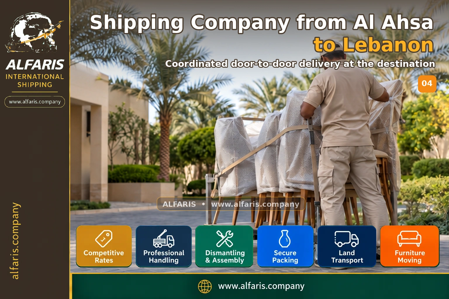 Delivery of shipments in Lebanon