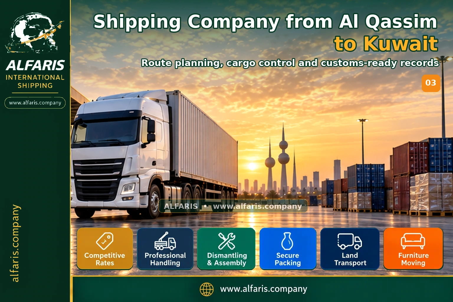 Furniture packaging for shipping to Kuwait