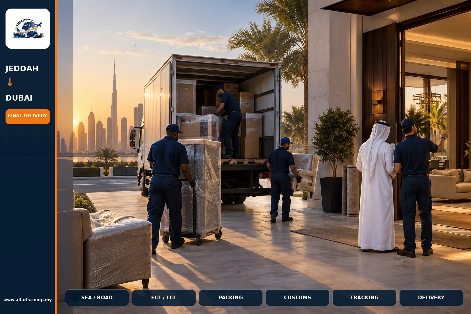 Delivery of shipments in the UAE