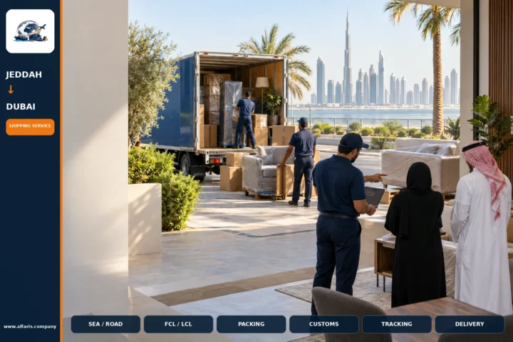 Shipping from jeddah to dubai — service overview