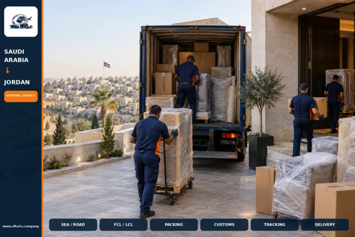 Shipping from saudi arabia to jordan — service overview