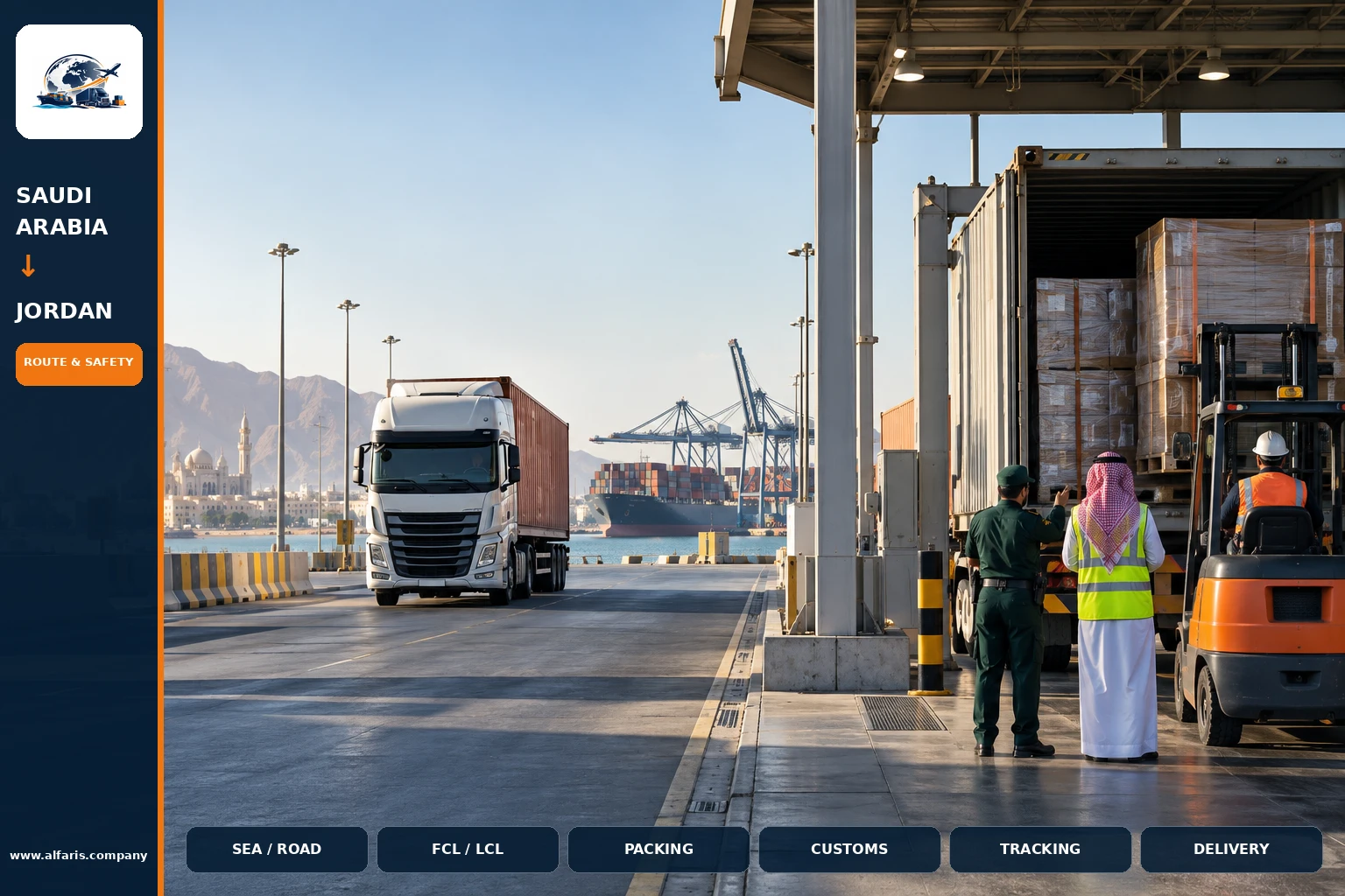 Furniture packaging for shipping to Jordan