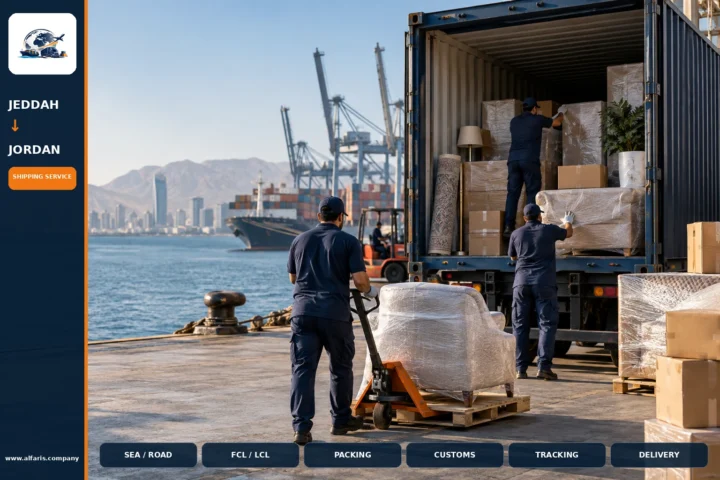 Shipping from jeddah to jordan — service overview