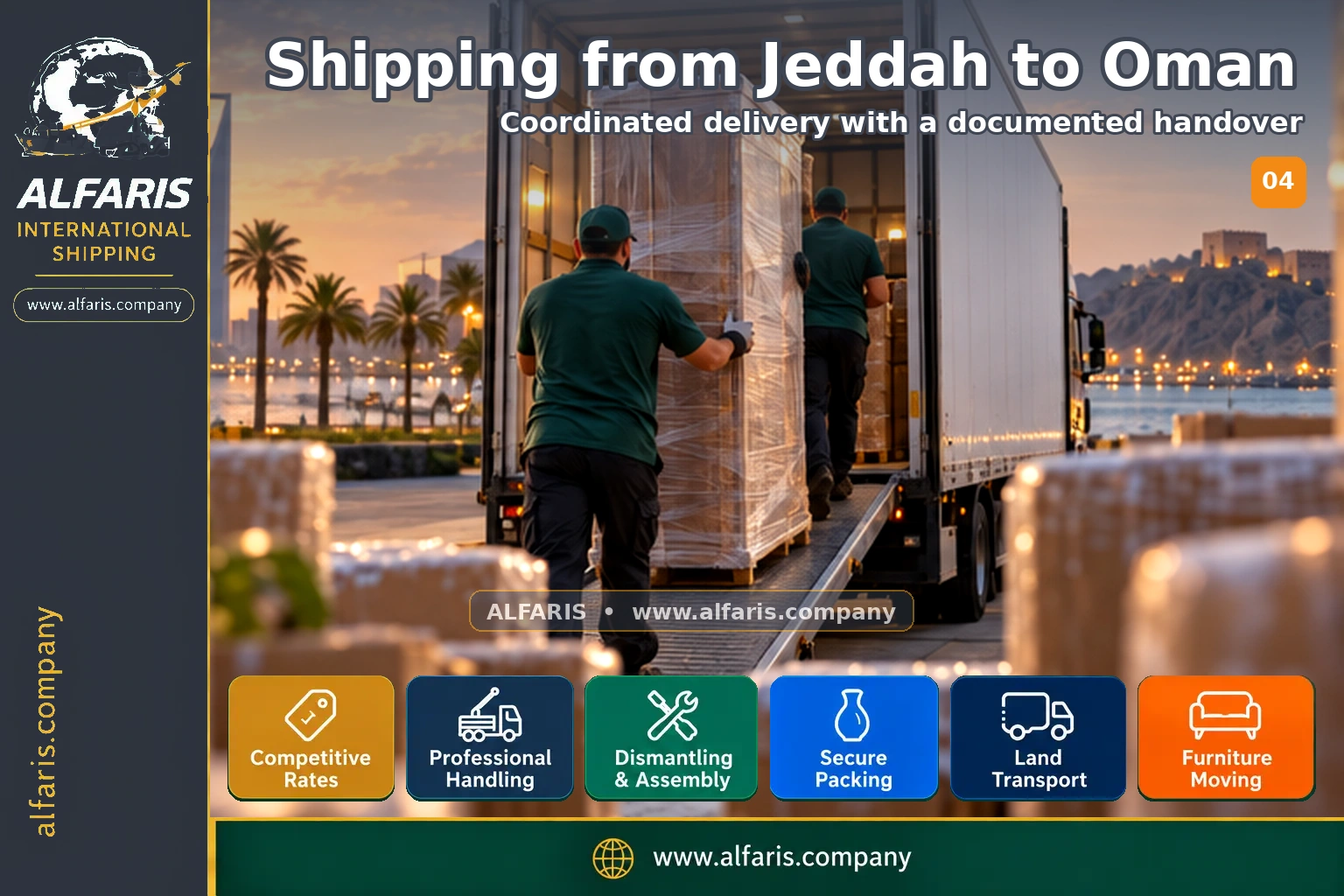 Delivery of shipments in Oman