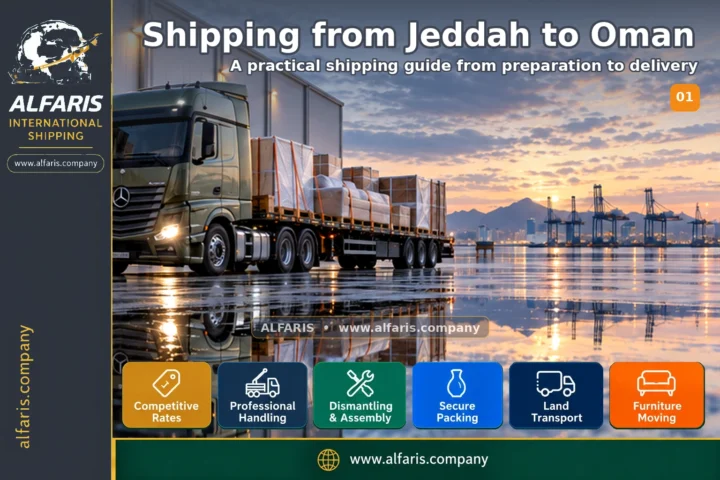 Shipping from jeddah to oman — service overview