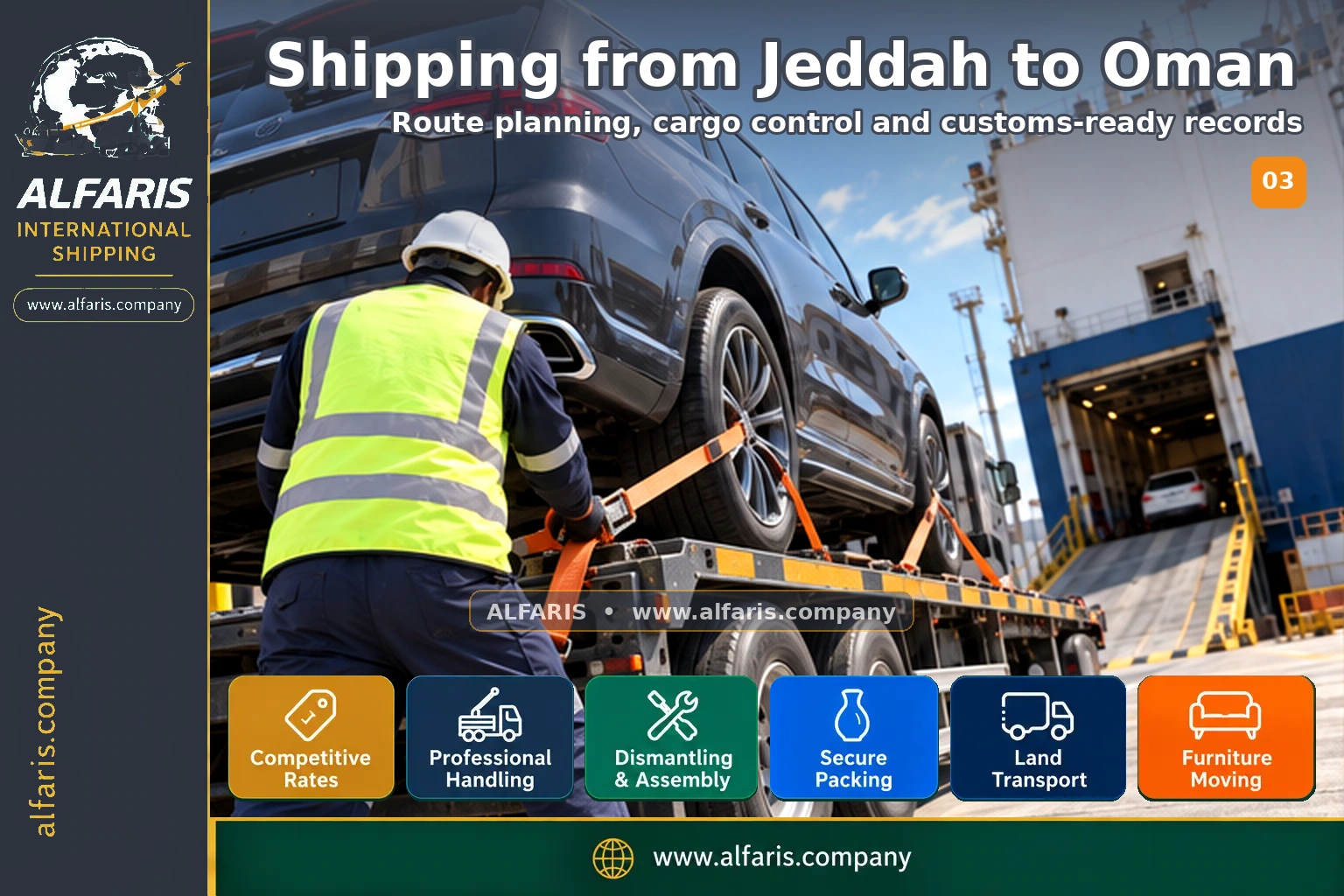 Furniture packaging for shipping to Oman