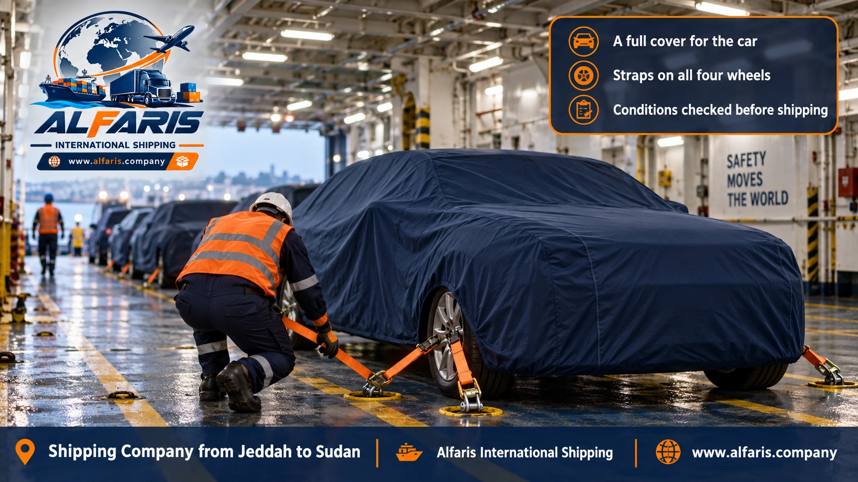 Car shipping from Jeddah to Sudan